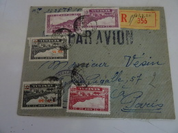 SENEGAL  Lettre Par Avion Recommandée DAKAR -PARIS 1944-45 ! - Luchtpost