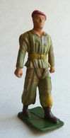 SOLDAT FIGURINE FIG STARLUX 63 PARACHUTISTE Avec Parachute Sur Le Dos 1955 (3) - Starlux