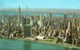 UNITED NATIONS BUILDING WITH EAST RIVER- VIAGGIATA 1974 - Panoramic Views