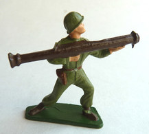 SOLDAT FIGURINE FIG FIG STARLUX 1954 FANTASSIN 11 BAZOOKA (3) Terrasse Verte - Starlux