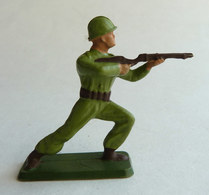 SOLDAT FIGURINE FIG STARLUX FANTASSIN 01 Tireur Fusil Debout 1954  (2) - Starlux