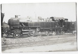 LOCOMOTIVE A VAPEUR DES CHEMINS DE FER DE L'EST Carte Photo Gros Plan - Equipo