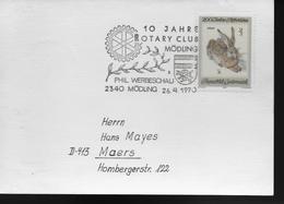 AUTRICHE Carte 1970 Modling Rotary Lievre Lapin - Rotary, Lions Club