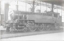 LOCOMOTIVE A VAPEUR DES CHEMINS DE FER DU NORD BELGE Carte Photo Beau Plan - Equipo