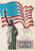 Carte  Maximum  1er   Jour   MONACO    Bicentenaire  Des   U.S.A    1976 - Indépendance USA