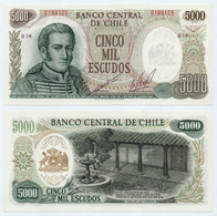 CHILE - 5000 ESCUDOS NOTE ND (1967-76) P-147b - UNC - Chili