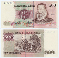 CHILE - 500 PESOS NOTE 1997 P-153e - UNC - Chile