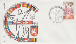 Enveloppe  Championnat D' Europe  Juiniors  De  GYMNASTIQUE    LYON     1980 - Ginnastica