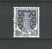 1964 N° 1351 A 0.01 NIORT OBLITÉRÉ SPINK / MAURY - Gebraucht