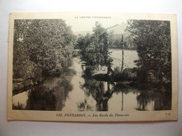 Carte Postale Pontarion (23) Les Bords Du Thaurion (Petit Format Noir Et Blanc Oblitérée 1913 Timbre 10 Centimes ) - Pontarion
