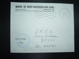 LETTRE MAIRIE OBL.MEC.12-12 1966 49 ST MATHURIN M. ET L. (MAINE ET LOIRE) - Autres & Non Classés