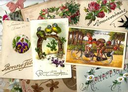 Lot 1883 Belles Fantaisies Système Relief Tissu Etc... Déstockage Pour Revendeurs Ou Collectionneurs - 5 - 99 Postcards