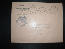 LETTRE MAIRIE OBL.MEC.19-2 1966 ST PIERRE MONTLIMART M. ET L. (MAINE ET LOIRE) - Altri & Non Classificati