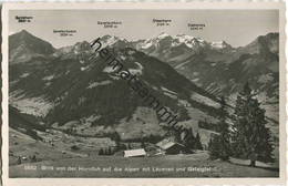 Blick Von Der Hornfluh Auf Die Alpen Mit Lauenen Und Gsteigtal - Foto-AK - Verlag Perrochet Lausanne - Gsteig Bei Gstaad