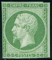 Gomme Non Originale N° 12a, 5c Vert-jaune, 2 Marges Légèrement Entamées, Très Frais, B. - Sonstige & Ohne Zuordnung