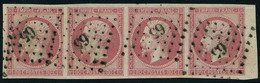 Oblitéré N° 17B, 80c Rose, Bande Hor De 4, Bdf, Superbe Signé Calves - Otros & Sin Clasificación