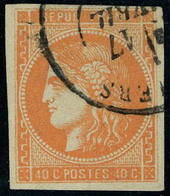 Oblitéré N° 48a, 40c Orange Vif, Obl Cachet à Date, T.B. - Other & Unclassified