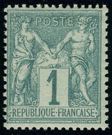 Neuf Sans Charnière N° 61, 1c Vert, T.B. - Other & Unclassified