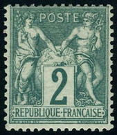 Neuf Avec Charnière N° 62, 2c Vert Type I, Cl, T.B. Signé Calves - Otros & Sin Clasificación