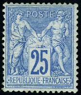 Neuf Avec Charnière N° 78, 25c Outremer, Type II, Cl, T.B. Signé JF Brun. - Autres & Non Classés