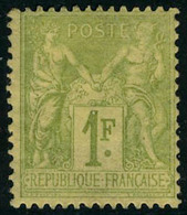 Neuf Avec Charnière N° 82, 1f Olive Clair, Type II, TB - Otros & Sin Clasificación