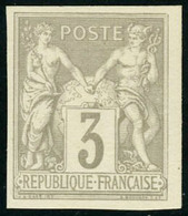 Neuf Sans Gomme N° 87, 3c Gris, Régents, TB - Altri & Non Classificati