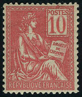 Neuf Sans Charnière N° 112, 10c Rose Mouchon Type I T.B. - Autres & Non Classés