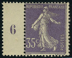 Neuf Sans Charnière N° 136, 35c Violet Clair Type IIA Tenant à Millésime 6, T.B. - Autres & Non Classés