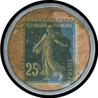N° 140, 25c Bleu Timbre Monnaie Dentifrice Botot, T.B. - Other & Unclassified