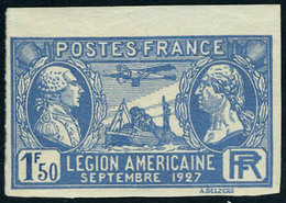 Neuf Sans Charnière N° 245a, 1f50 Légion Américaine, Non-dentelé Bdf, TB, Signé - Maury - Other & Unclassified