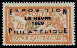 Neuf Avec Charnière N° 257A, 2f Exposition Du Havre, T.B. Signé Stolow - Other & Unclassified