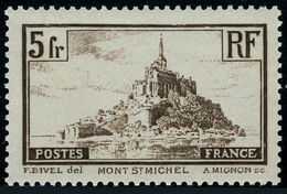 Neuf Sans Charnière N° 260, 260a, Les 2 Types Du 5f Mont St Michel, T.B. - Other & Unclassified