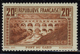Neuf Sans Charnière N° 262, 20f Pont Du Gard, Type II B, T.B. - Other & Unclassified