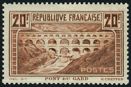 Neuf Sans Charnière N° 262A, 20f Pont Du Gard, Type I, T.B. - Other & Unclassified