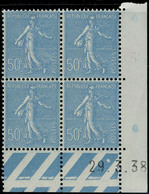 Neuf Sans Charnière N° 362, 50c Semeuse Turquoise, 15 Blocs De 4 CD La Plupart Différents, T.B. - Other & Unclassified