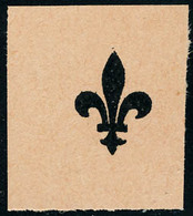 Neuf Sans Gomme N° 574. 15f Provence, 3 Essais De Décomposition, ND, En Noir Sur Papier Rose (timbre + Fleur De  Lys +   - Other & Unclassified