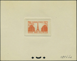 N° 912, 30f 6ème Session Nations Unies, 2 épreuves D'atelier, L'une Bleu Vert Et L'autre Rouge Orange TB Rare - Other & Unclassified