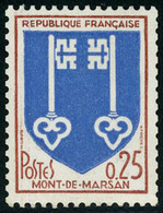 Neuf Sans Charnière N° 1469a, 0,25 Mont De Marsan, N° Rouge Au Verso, TB - Other & Unclassified