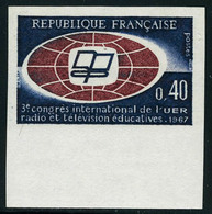 Neuf Sans Charnière N° 1515, 3è Congrès De L'UER, 1ex ND + Le Même En épreuve De Luxe, T.B. - Other & Unclassified