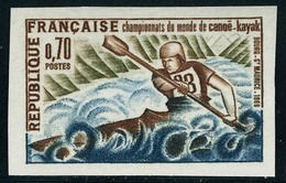 Neuf Sans Charnière N° 1609, Championnats De Canoë-kayak, 1ex ND + Le Même En épreuve De Luxe, T.B. - Other & Unclassified