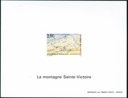 Neuf Sans Charnière N°2891. La Montagne Sainte-Victoire. Feuillet Non Dentelé Gommé. T.B. - Other & Unclassified