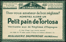 Neuf Sans Charnière N° 170CP1. 10c Pasteur, Couverture S 93. Pubs Sur Marge : Villes Du Doubs, Superbe. - Other & Unclassified