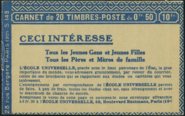 Neuf Sans Charnière N° 199-C39, 50c Rouge Semeuse Lignée Tyupe IIB Pub Plombières Sanglier Et Jaffelin 2 Fois, S 149 TB - Other & Unclassified