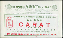 Neuf Sans Charnière N° 1011-C20, 15f Rouge Muller, Liebig-Bic Clic-Liebig-Bic Clic, S.3-55, N° Et C.D. 17.6.55 En Haut,  - Other & Unclassified