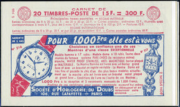 Neuf Sans Charnière N° 1011-C9, 15f Rouge Muller, Grammont-Bic Clic-Grammont-Bic Clic, S.7-55, N° Et C.D. En Bas, TB - Other & Unclassified