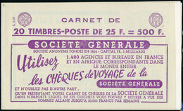 Neuf Sans Charnière N° 1011C-C2, 25f Rouge Muller Avec Barres, S.5-59, N° Et C.D. (10.3.59) En Bas, TB - Other & Unclassified