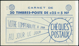 Neuf Sans Charnière N° 1234-C2, 0,25f Marianne à La Nef, Carnet De 20 Timbres, S.1-60, N° Et C.D. (23.12.59) En Haut, TB - Other & Unclassified