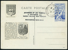 Lettre N° 15, Entiers à Type Spéciaux N° 15, Eclaireurs De France, 1ex Neufs + 1ex Oblitéré Rochefort Sur Mer 10.10.43   - Other & Unclassified