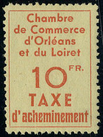 Neuf Avec Charnière N° 2/3, 2 Valeurs Chambre Commerce Orleans T.B. - Sonstige & Ohne Zuordnung