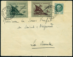 Lettre N° 8/9, La Paire St-Nazaire Surchargée Libération Sur L 11.5.45. T.B. - Other & Unclassified